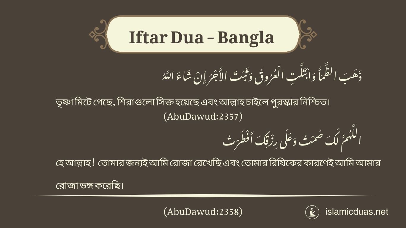 iftar dua bangla translation